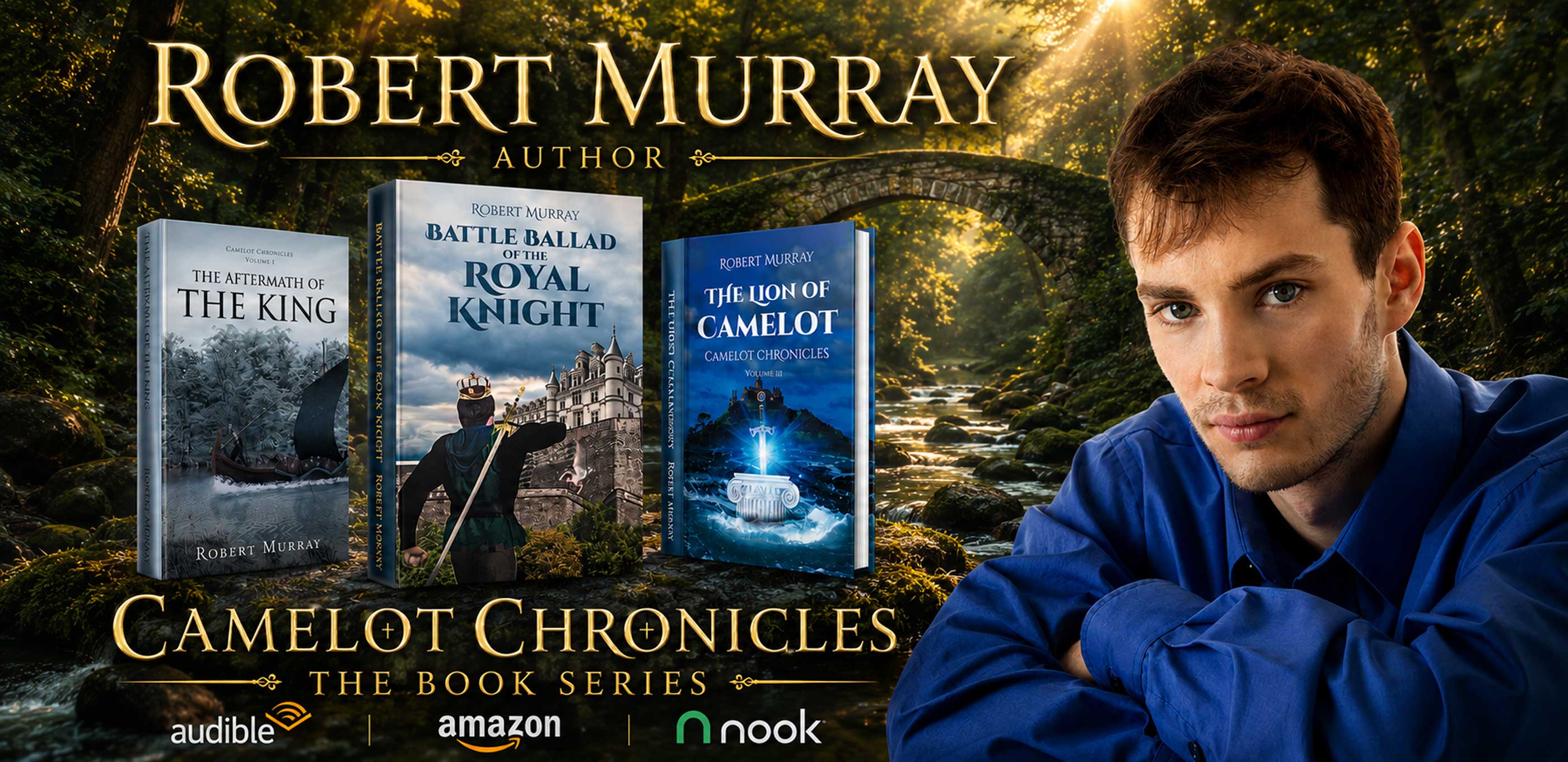 Robert Murray Arthurian poet and author of Camelot Chronicles the Book Series, is currently writing a yearly series of Epic Poetry taking place after the Death of King Arthur and the Knights of the Round Table